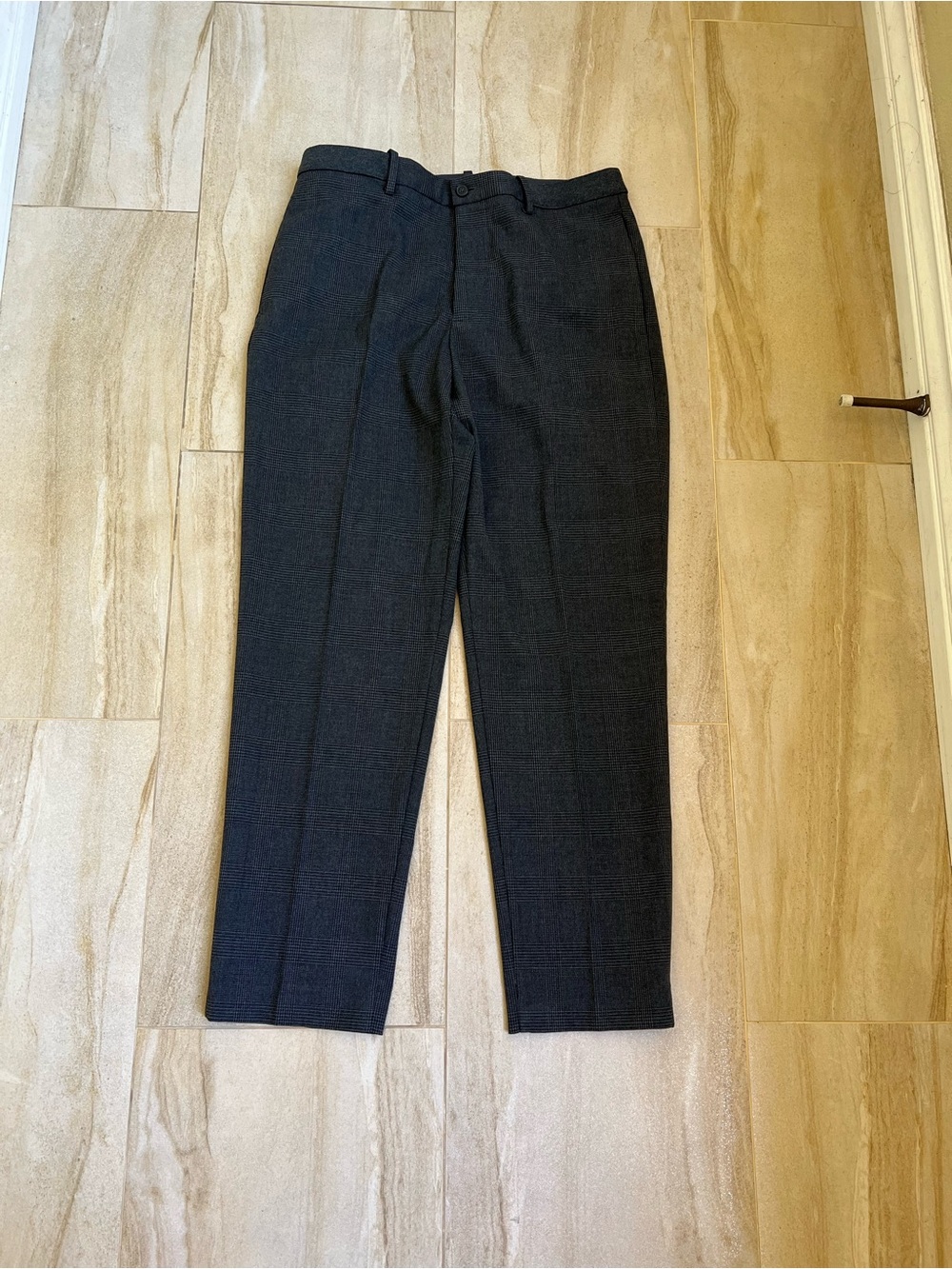 Uniqlo Charcoal Textured Dress Pants